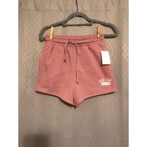 Cut and Paste high rise sweatpants shorts